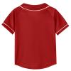 jeecoin Kids Baseball Jersey Button T Shirts Hip Hop Hipster Casual Sports Uniforms Short Sleeve Shirts for Boys Girls Red view 3
