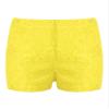 JanJean Kids Boys Girls Dance Shorts Bike Shorts Floral Lace Solid Color Active Under Dress Yoga Gymnastic Dancewear Yellow 2-6 Years view 1