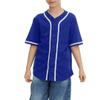 jeecoin Kids Baseball Jersey Button T Shirts Hip Hop Hipster Casual Sports Uniforms Short Sleeve Shirts for Boys Girls Blue view 1