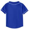jeecoin Kids Baseball Jersey Button T Shirts Hip Hop Hipster Casual Sports Uniforms Short Sleeve Shirts for Boys Girls Blue view 3