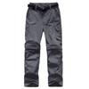 JOMLUN Boys Cargo Pants Kids Outdoor Quick Dry Convertible Zip Off Hiking Climbing Casual Trousers Youth Scout Pants Grey view 1
