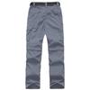 JOMLUN Boys Cargo Pants Kids Outdoor Quick Dry Convertible Zip Off Hiking Climbing Casual Trousers Youth Scout Pants Grey view 2