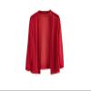 Summer Women Short Cardigan Kimono Jacket Solid Color Mesh See Through Lace Jackets Coat Red view 1