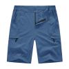 BASUDAM Men's Cargo Hiking Shorts Stretch Quick Dry Lightweight Work Shorts 6 Pockets for Camping Travel Dark Blue 32 view 1