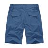 BASUDAM Men's Cargo Hiking Shorts Stretch Quick Dry Lightweight Work Shorts 6 Pockets for Camping Travel Dark Blue 32 view 2