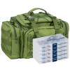 Dr.Fish Fishing Tackle Bag 5 Boxes with 60 Lures Included Loaded Stocking Box Kit Freshwater Lure Gear Equiments Bass Spinner Organizer Green Larger view 1
