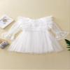 ACSUSS Toddler Princess Party Dress Baby Christening Outfit Flower Girls Bridesmaid Wedding Gowns White 18-24 Months view 2