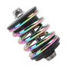 Folding Rear Shock Absorbers, High-Durability Stainless Steel Spring Suspension Accessories, Compatible with Brompton Folding Bike view 1
