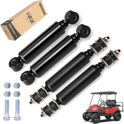 10L0L Golf Cart Front Rear Shock Absorber Set Heavy Duty Shock Absorber Fits Club Car DS 1988-up, Precedent 2004-up Gas or Electric, Replaces OEM# 1014235 1015813 1010991 1012183 1014236 1013164