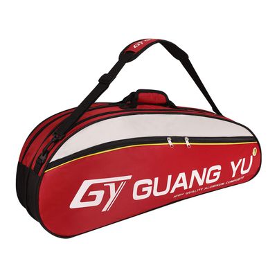 Badminton Bag 4-6 Racquets Heavy Duty Waterproof Tennis Badminton Equipment Bag with Shoe Compartment Single Shoulder Tennis Racket Holder Pockets Gym Gear Equipment Duffle Tote Outdoor Sports Bag