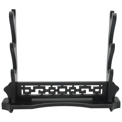 WANLIAN Sword Stand Three-Tier Sword Holder, Desktop Samurai Sword Katana Gladiator Assembly Base Sword Rack for Display, Black