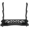 WANLIAN Sword Stand Three-Tier Sword Holder, Desktop Samurai Sword Katana Gladiator Assembly Base Sword Rack for Display, Black view 1