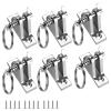 Bimini Top Deck Hinge with Quick Release pin, Bimini Top Fitting Hardware 90 Deck Hinge, 316 Stainless Steel, Installation Screws (6 Packs) view 1