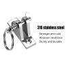 Bimini Top Deck Hinge with Quick Release pin, Bimini Top Fitting Hardware 90 Deck Hinge, 316 Stainless Steel, Installation Screws (6 Packs) view 2
