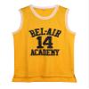 Amzdest 90s The Fresh Prince of Bel Air Academy #14 Jersey Shirt for Men and Women, Unisex Basketball Jersey for Theme Party (Yellow, Small) view 1