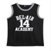 Amzdest 90s The Fresh Prince of Bel Air Academy #14 Jersey Shirt for Men and Women, Unisex Basketball Jersey for Theme Party (Black, 3X-Large) view 1