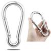 GRANDBUY 5.5 Inch Large Spring Snap Hook Carabiner, 304 Stainless Steel Heavy Duty Carabiners Clip, Stainless Steel Spring Snaps Hooks Carabiners Outdoor view 1