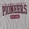 Texas Woman's University Official Est. Date Unisex Adult T Shirt,Athletic Heather, 4X-Large view 2