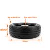 "5x2" Solid Wheel 5 Inch Tubeless Rubber Tire With Aluminum Hub Replacement Wheel For Trolley Cart Scooter view 4