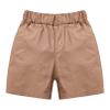 iiniim Baby Kids Boys Cotton Pull-on Shorts Summer Elastic Waistband Solid Casual Bottoms Dark Apricot 2-3 Years view 1