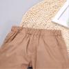 iiniim Baby Kids Boys Cotton Pull-on Shorts Summer Elastic Waistband Solid Casual Bottoms Dark Apricot 2-3 Years view 3