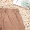 iiniim Baby Kids Boys Cotton Pull-on Shorts Summer Elastic Waistband Solid Casual Bottoms Dark Apricot 2-3 Years view 4