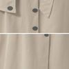 GGUHHU Womens Classic Flounced High Waist Single-Breasted A-Line Midi Skirts with Belt (Small, Khaki) view 4
