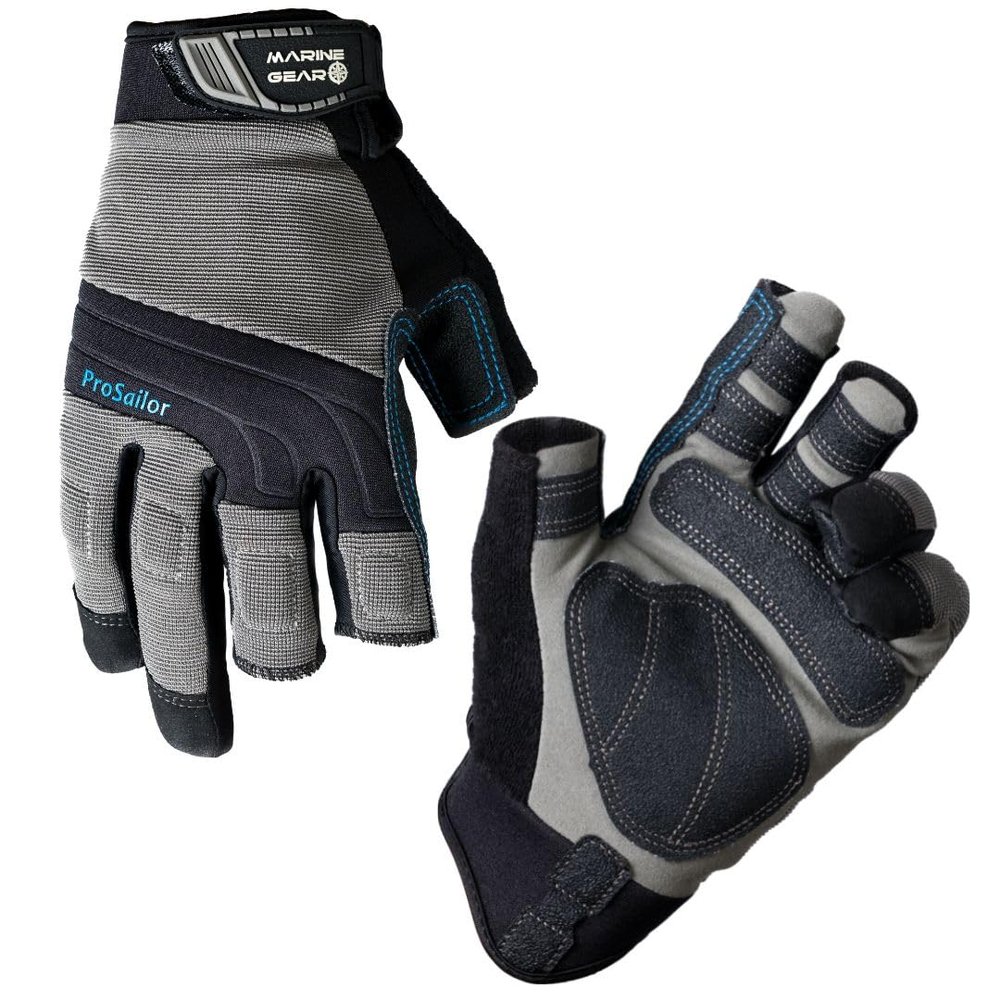 Marine Gear Sailing Gloves Trusted by Sailors Everywhere: 3-Finger Dexterity with Better Grip