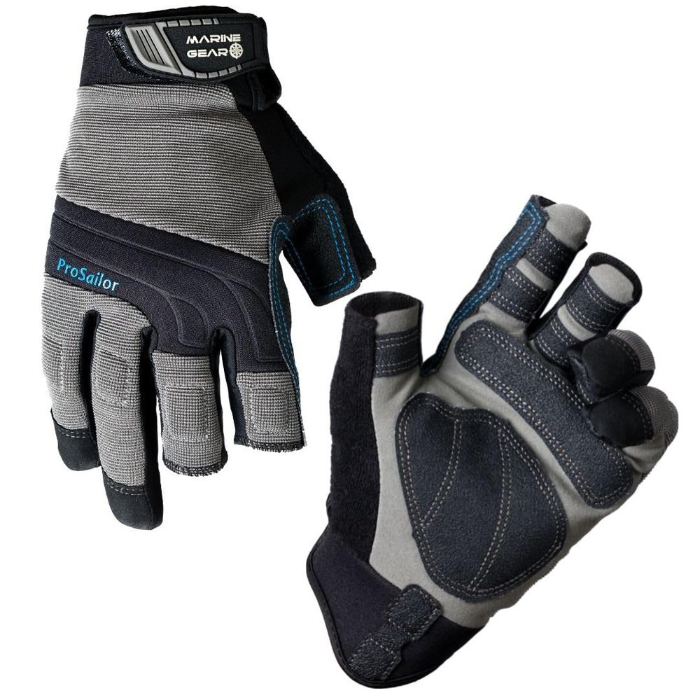 Marine Gear Sailing Gloves Trusted by Sailors Everywhere: 3-Finger Dexterity with Better Grip