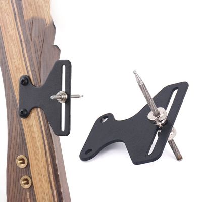 Archery Recurve Bow Sight 1 Pin Bow Sight T Shape Single Pin Bow Sighting Accessory for Hunting Shooting High Precision (Black)