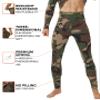Thermal Underwear for Men, Long Johns Winter Hunting Gear Sport Skiing Base Layer Top and Bottom Set Midweight Camo Green X-Large view 3