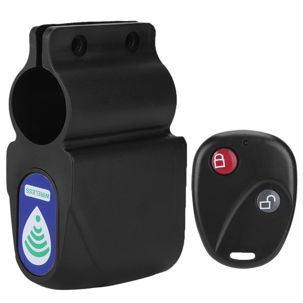 Anti Theft Lock Remote Control Alarm, Anti Solid Mini Cycling Security Lock Microcomputer Control for