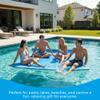 VOS Tahoe Premium Ultra Oversized Floating Water Mat, Foam Water Floating Pad, Lily Pad - Perfect for Lake, Pool, Beach, Sports & Water Activities, Suitable for Multiple Users (Blue/Seafoam) view 4