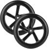 AOWESM 8 Inch Scooter Wheels 200mm Large Replacement Wheelchair Wheels w/Bearings ABEC-9 for Walker & Rollator & The Razor A5 Lux & Carbon Lux Kick Scooter & Shopping Cart (Set of 2) (Black) view 2