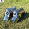 Medieval Combat Leg Armor, Plate Legs, Poleyns Silver Halloween Costume view 3