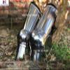 Medieval Combat Leg Armor, Plate Legs, Poleyns Silver Halloween Costume view 4