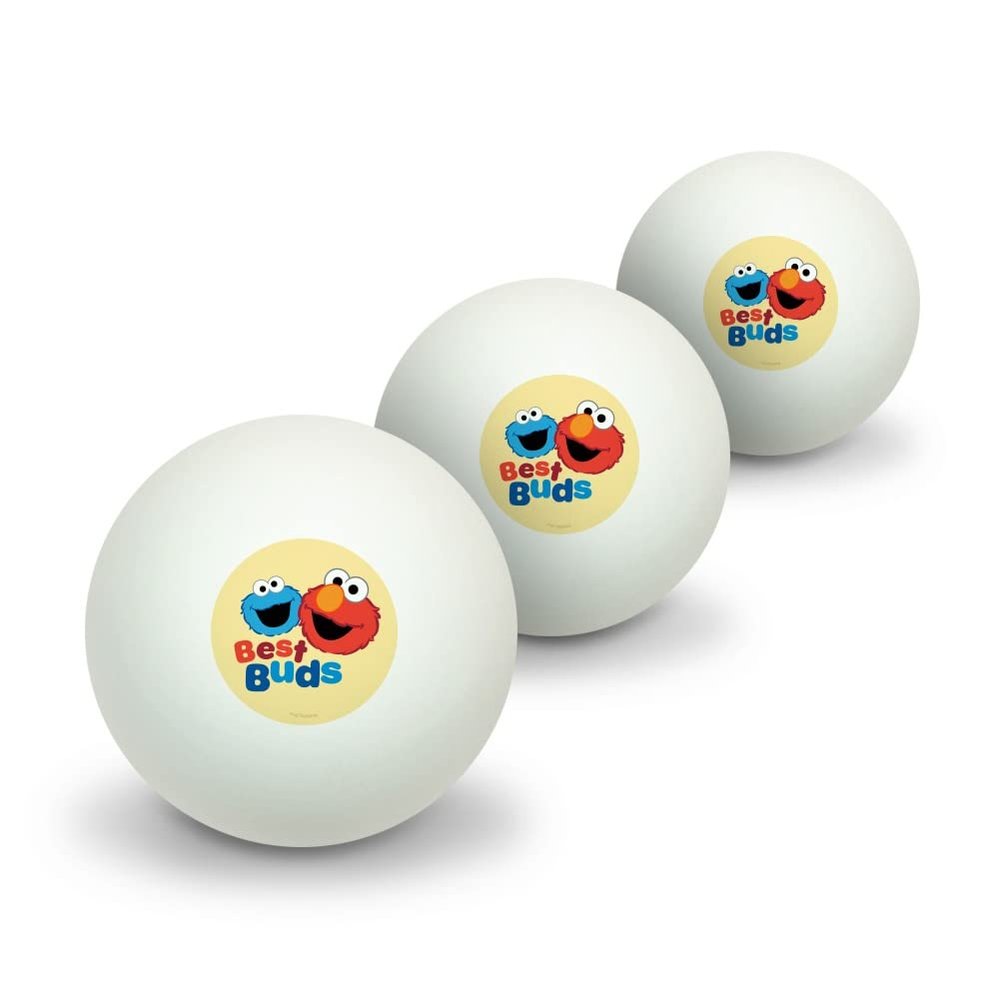 GRAPHICS & MORE Sesame Street Elmo and Cookie Monster Best Buds Novelty Table Tennis Ping Pong Ball 3 Pack