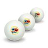 GRAPHICS & MORE Sesame Street Elmo and Cookie Monster Best Buds Novelty Table Tennis Ping Pong Ball 3 Pack view 1