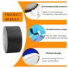 VGEBY Racket Tape, Widened Squash Tennis Racket Guard for Sports Gear (Black) view 2