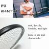 VGEBY Racket Tape, Widened Squash Tennis Racket Guard for Sports Gear (Black) view 4