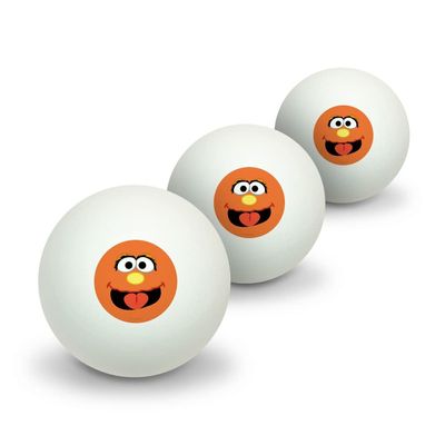 GRAPHICS & MORE Sesame Street Murray Face Novelty Table Tennis Ping Pong Ball 3 Pack