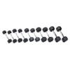 Ader 2,3,8,12,18lb Octagon Rubber Dumbbell Set, 5 Pairs view 1