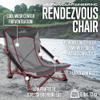 ALPS Mountaineering Rendezvous Low Camping Chairs for Adults with Arms, Cool Mesh Center, Powder Coated Steel Frame, Compact Folding Design and Carry Bag, Salsa/Charcoal - New view 3