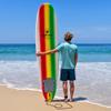 WAVESTORM Classic Soft Top Foam 8ft Surfboard (Rasta view 3