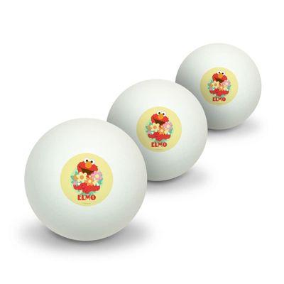 GRAPHICS & MORE Sesame Street Flowers for You Elmo Novelty Table Tennis Ping Pong Ball 3 Pack