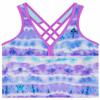 Gerry Girls 3-Piece Tankini & Shorts Swimsuit Set (Purple, Large 14/16) view 2