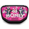 Battle Sports Novelty Football Back Plate  Hard Shell Lower Back Protector with Contoured Foam for High-Impact Protection - Adult, Money Man, Pink view 2