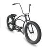 Tracer Harman Cruiser Bike, Chopper Bicycle, Rear Coaster Brake, Freestyle Steel Crankset, 26" x 4" Fat Tires Hi Handle Bar, Matte Black, Harman view 1