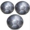 Barocity Iridescent Soccer Balls Set of 3 - Mixed Sizes Silver Official Match Balls with Reflective Hex Pattern, Soccer Balls for Indoor and Outdoor - Sizes 3, 4 and 5 view 1