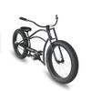 Tracer Harman Cruiser Bike, Chopper Bicycle, Rear Coaster Brake, Freestyle Steel Crankset, 26" x 4" Fat Tires, Matte Black, Harman view 1